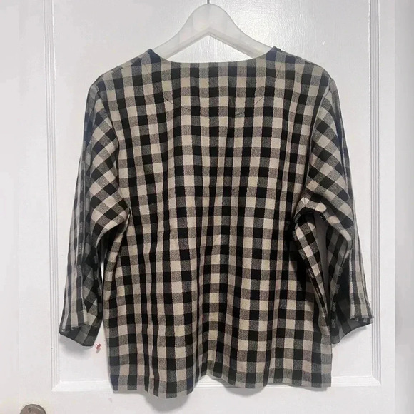 UMBER & OCHRE GWEN TOP - WOOL PLAID NEW - Picture 4 of 9